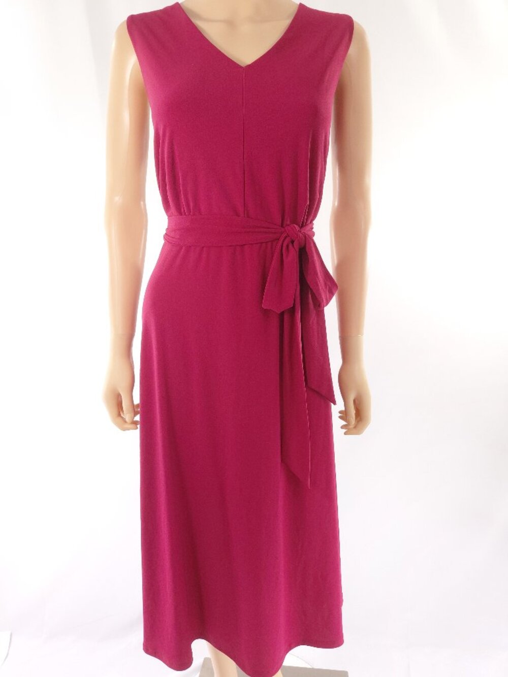 APT 9 Dress Sleeveless V Neck Belted Swing Skirt Midi XL - Picture 3 of 4